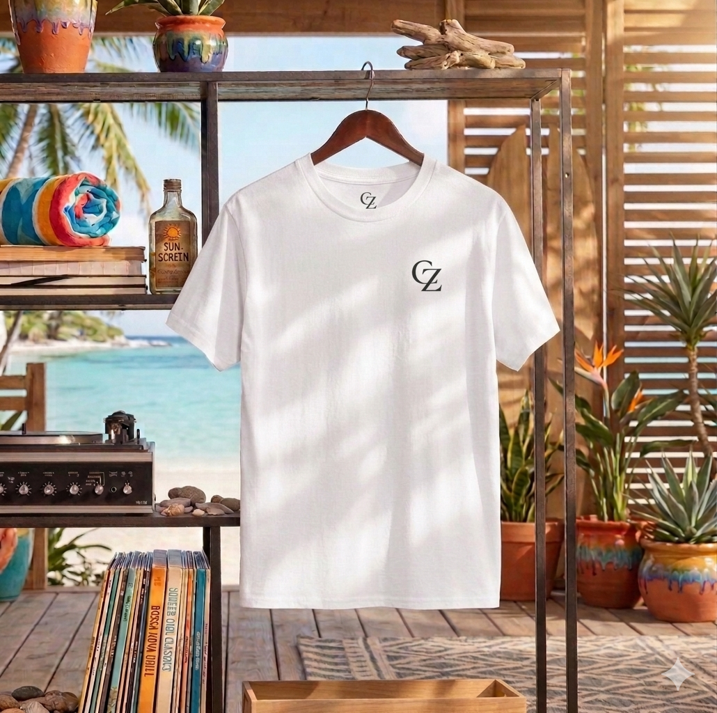 Tropical Palm Sunset Tee | Coastal Beach Graphic Shirt