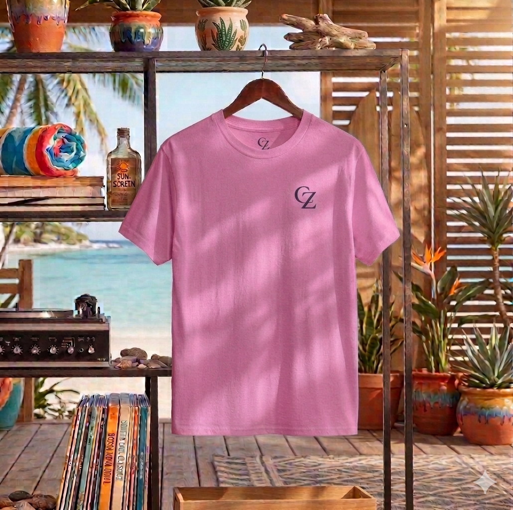 Tropical Palm Sunset Tee | Coastal Beach Graphic Shirt