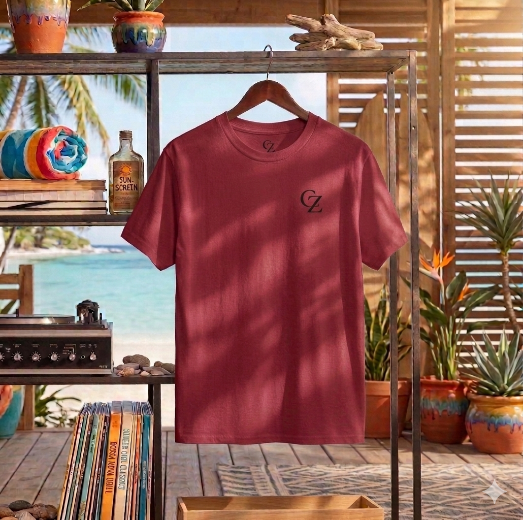 Tropical Palm Sunset Tee | Coastal Beach Graphic Shirt
