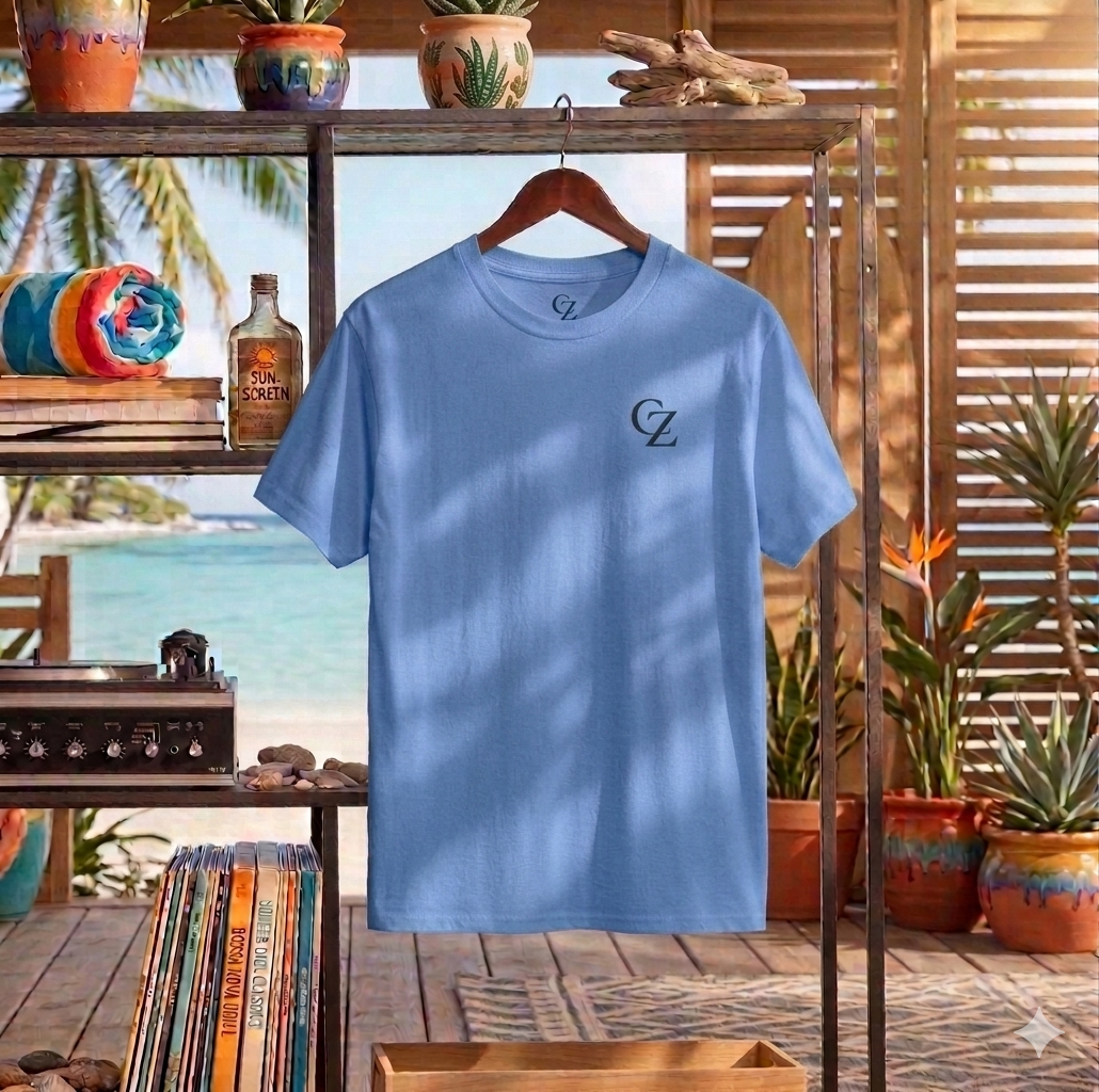 Tropical Palm Sunset Tee | Coastal Beach Graphic Shirt